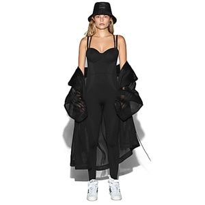 ADIDAS X IVY PARK BLACK KNIT CAT SUIT